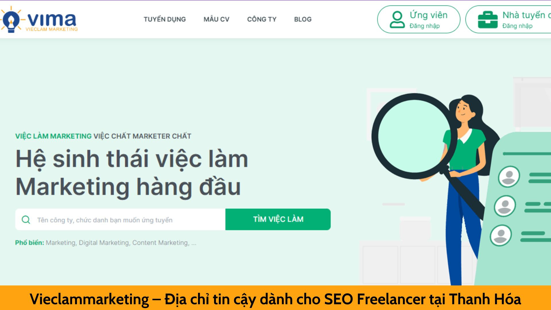 Vieclammarketing – Địa chỉ tin cậy dành cho SEO Freelancer tại Thanh Hóa